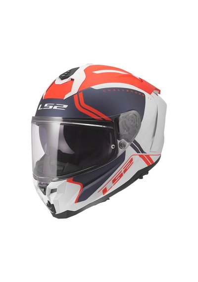 Ls2 Challenger 2 Titan Kapalı Kask Beyaz - Mavi - Kırmızı