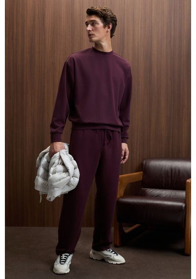 Grimelange Vıento Erkek Bisiklet Yaka Uzun Kollu Regular Fit Bordo Sweatshirt Bordo