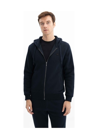 AR-MA Arma Erkek Regular Fit 3 İplik Şardonlu Tam Fermuar Kapüşonlu Cepli Sweatshirt 001