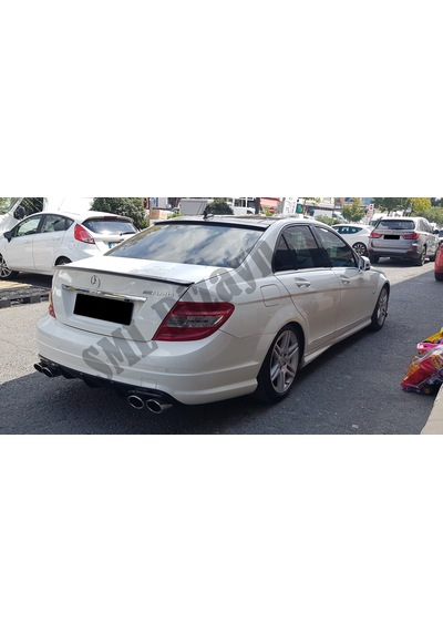 Mercedes W204 C Seri Amg Bagaj Üstü Spoiler Plastik Spoyler Kanat