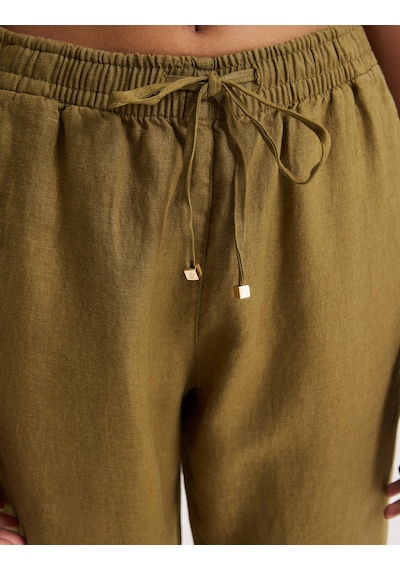 Pierre Cardin Kadın Haki Pantolon Kanvas-chino 50321220-vr027