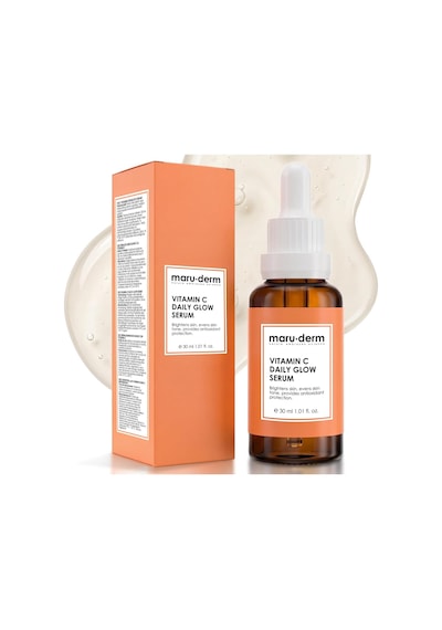 Maruderm C Vitamini Ve Peptit Aydınlatıcı Cilt Bakım Serumu Canlılık Ve Ton Eşitliği Görünümü Destekleyici Yüz Serumu,%10 Sodyum Askorbil Fosfat İle, 30 Ml