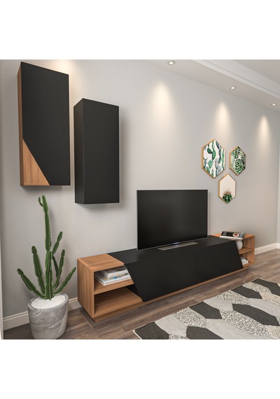 Zebra Tv Ünitesi Siyah Teak Zebra Tv Ünitesi Siyah Teak