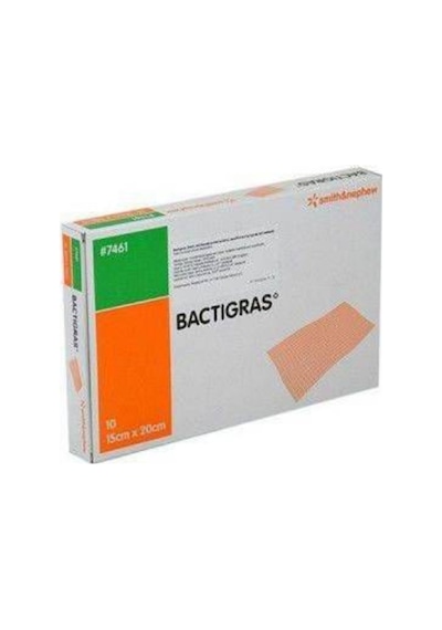 Smith&Nephew Bactigras Parafinli Steril Antiseptik Tül Sargı Bezi 15 x 20 CM 10 Adet