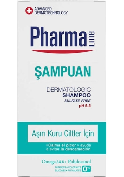 Pharma Line Aşırı Kuru Ciltler için Şampuan 250 ML