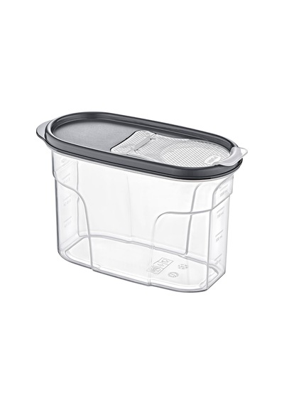 Embox Çift Kapak Sistemli Erzak Kabı - Hava Aldırmaz Kapaklı Saklama Kabı 1200 Ml 12 X 20 Cm Şeffaf