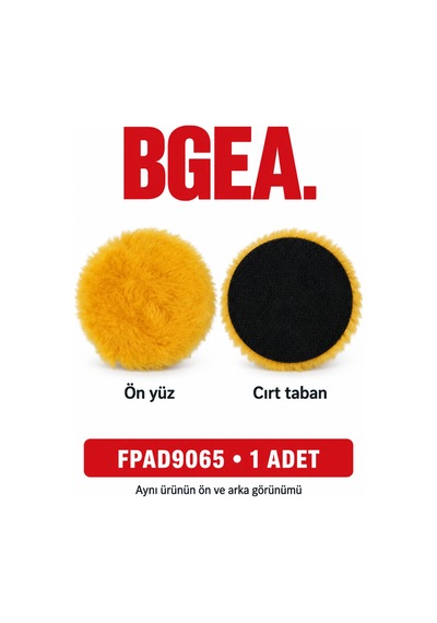 Bgea Premium Kuzu Postu Keçe Eko Sarı 6 İnç 150 Mm 1 Adet