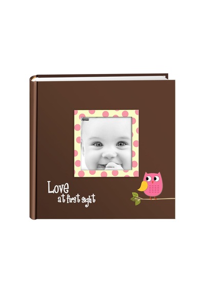 Lexroo Pink - Ev-246fb/o 200-pocket Baby Owl Printed Designer Frame Cover Pink