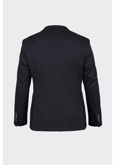 Koyu Lacivert Casual Slim Fit Bi-stretch Ceket Laci