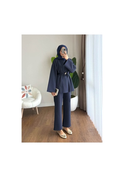 Unika Boutique Kadın Tesettür Scuba Takım Lacivert