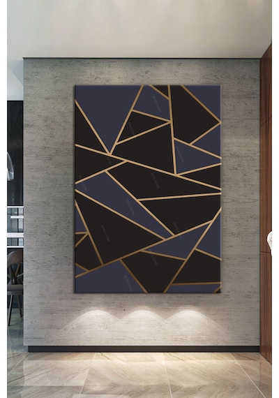Renklerin Dansı Soyut Sanatsal Kanvas Tablo (8 Farklı Ölçü) 50 x 35e