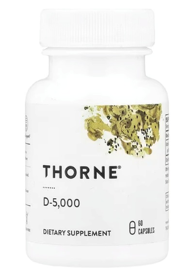 Thorne D-5000 Vitamin D3 60 Kapsül Orijinal Usa Menşeii Dmmedicineden