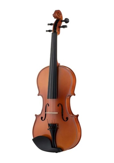 Vl-2a / 4/4 Abanoz Kulaklı Masif Mat Keman
