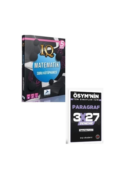 Paraf 2027 5. Sınıf Matematik Soru Kütüphanesi+ Evp Akademi Paragraf