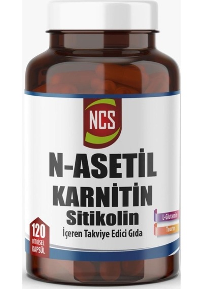 Ncs N-Asetil Karnitin L-Glutamin Taurin Ve Sitikolin 120 Bitkisel Kapsül