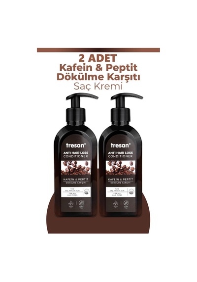 Tresan Conditioner Kafein Peptit Saç Kremi 300 Ml 2 Adet