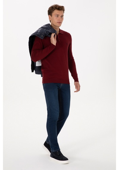 U.S. Polo Assn. Erkek Bordo Basic Kazak 50307799-VR014