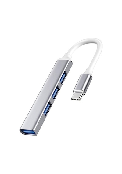 Microcase Type-C To Usb 3.0 4 Port Çoklayıcı Hub Aluminyum Slim K