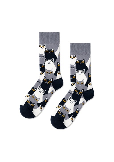 Carnaval Socks Sokak Kedileri Temalı Soket Çorap Çok Renkli