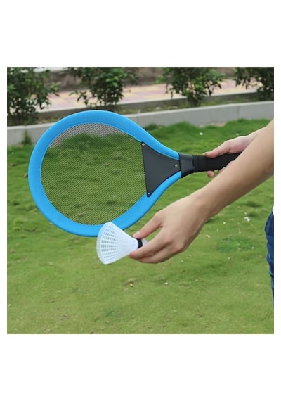 Hafif Ve Ergonomik Tasarımlı 3'lü Badminton Seti Mavi