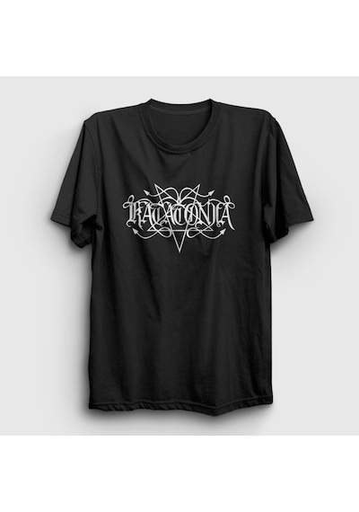 Presmono Unisex Logo V2 Katatonia T-shirt Siyah