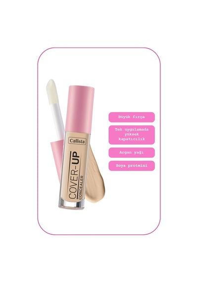 Callista Cover Up Concealer Yoğun Kapatıcı Göz Altı Kapatıcısı - 30 Soft Sand