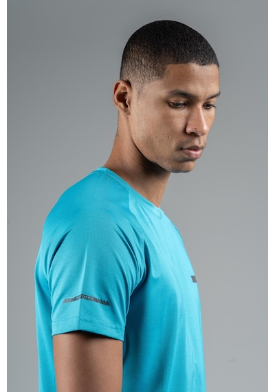 Maraton Regular Erkek Bisiklet Yaka Mavi T-shirt Mavi