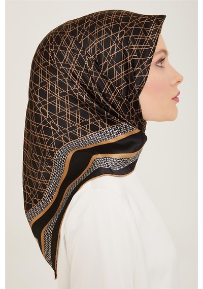 Armine Sura İpek Eşarp 24ya9167 02 - Desenli