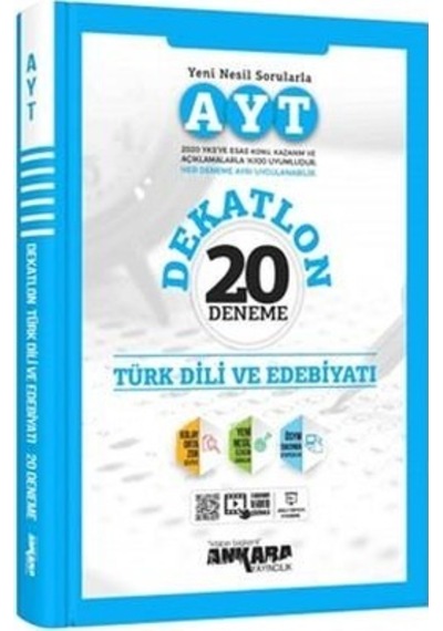 AYT Türk Dili ve Edebiyatı Dekatlon Denemeleri ( 20 Adet ) -  Ankara Yayıncılık