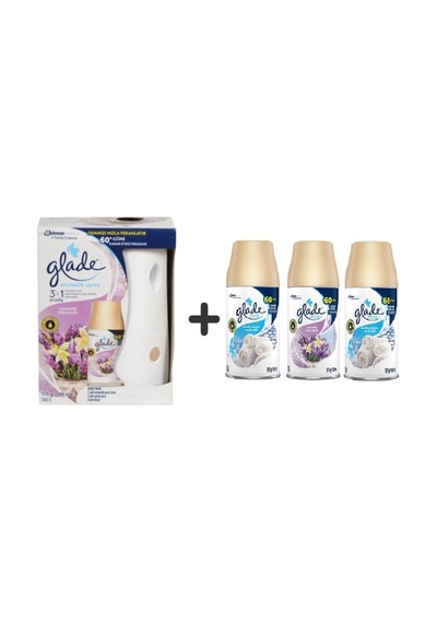 Glade Otomatik Sprey Sistem 2'li Lavanta Ferahlığı + 2'li Temiz Çarşaf Ferahlığı 4 x 269 ML