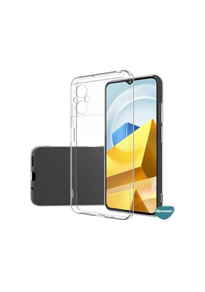 Xiaomi Poco M5 İçin Kılıf Transparent Soft Şeffaf Poco M5 İle Uyumlu Kılıf - Şeffaf
