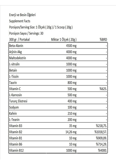 L-carnıtine 3000mg-bcaa 300 Gr -pre-workout 300 Gr Yeşil Elma