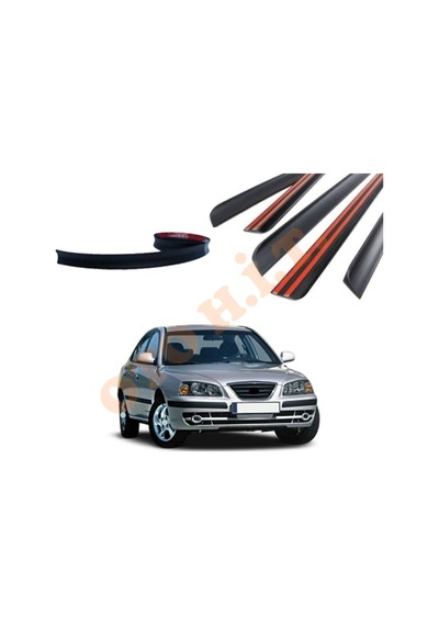 Hyundai Elantra 02-06 Uyumlu Bagaj Üstü Spoiler Mat Siyah