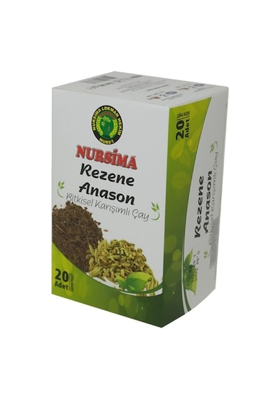 Nursima Rezene Anason Bitkisel Karışımlı Çay 20 'li Süzen Poşet