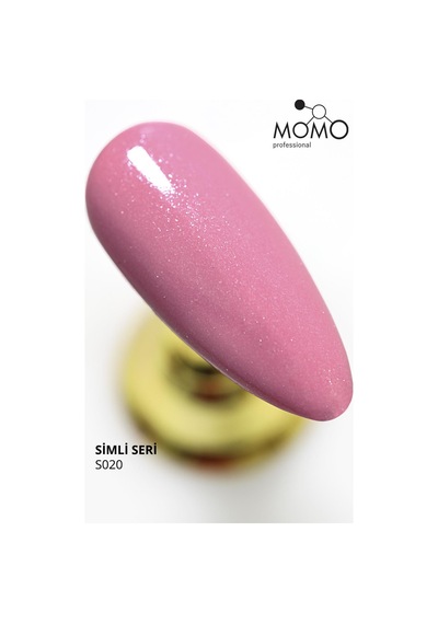 Momo Professional Kalıcı Oje S020 Hafif Işıltılı Şeker Pembesi 14 ML