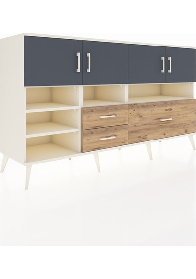 Hyperion Konsol 8 Raflı 3 Çekmeceli 4 Kapaklı 176x44x99 Aytaşı-an Aytaşı-antrasit/çam Hyperion Konsol 8 Raflı 3 Çekmeceli 4 Kapaklı 176x44x99 Aytaşı-an Aytaşı-antrasit/çam