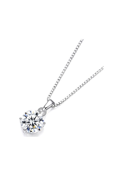 Brezza Lusso Jewelry Diamond Serisi Tektaş Aşk Stylish/night Gümüş Kadın Kolye 45 CM 45 CM