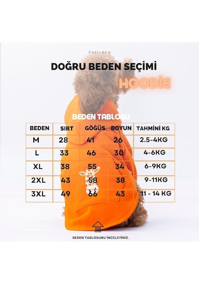 Pettrend Tavşan Kanguru Cepli Kedi-Köpek Hoodie Sweatshirt