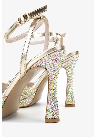 Valmenti Kadın Suni Deri Sarı Night Shoes Ayakkabı 921 655 Bn Ayk Y26 Gold Taslı Altın