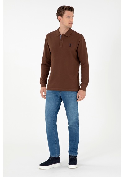 U.s. Polo Assn. Erkek Kahverengi Sweatshirt 50289062-vr029 Kahverengi
