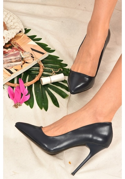 Fox Shoes Lacivert Kadın Topuklu Ayakkabı 8922151909