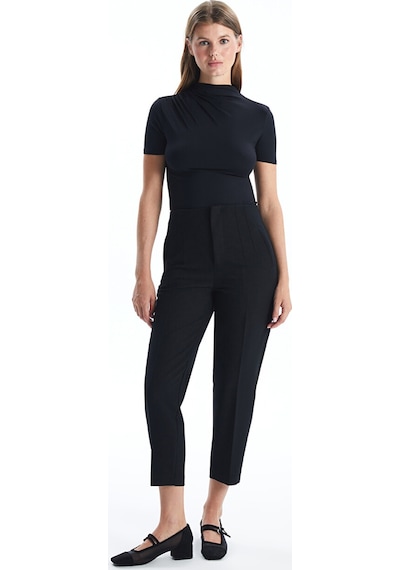 Lcw Vision Siyah Dik Yaka Kadın Body