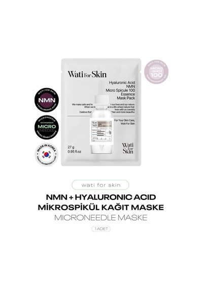 Nmn + Hyaluronic Acid Mikro Spikül İğneli Kağıt Maske Microneedle Nmn Mask