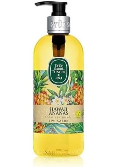 Doğal Zeytinyağlı Sıvı Sabun Hawaıı Ananas 500 Ml