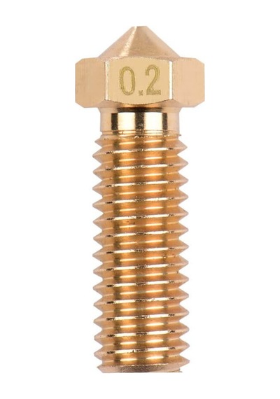 Koodmax 2 Adet 3d Yazıcı Extruder M6 Filament 1.75mm / 0.2mm Baskı Kafası Volkan Nozzle