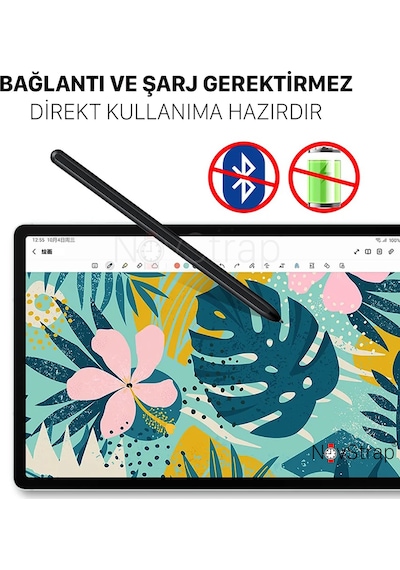 Novstrap Tablet Kalemi Stylus Spen Samsung Galaxy Tab S10 S9 S8 S7 Fe Ultra Plus S6 Lite İle Uyumlu