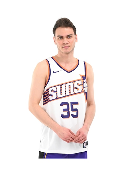 Nike Phoenix Suns Association Nba Basketbol Forması Erkek Baskılı Günlük Tişört Beyaz