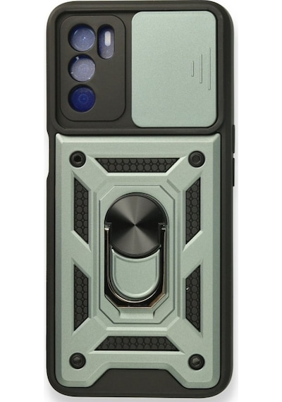 Oppo A16 Kilif Pars Lens Yüzüklü Standli Silikon Kilif 531170923