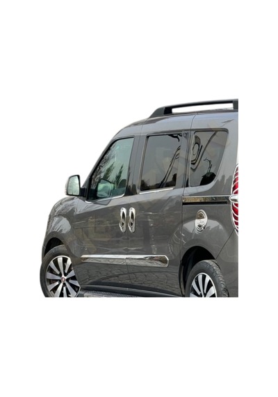 Fiat Doblo 2010-2022 4'lü Yan Krom Seti Yan Kapı-cam Çıtası-sürgü Çıtası-kapı Kol A+