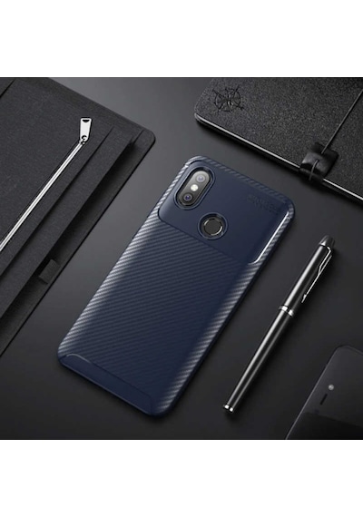 Xiaomi Mi Max 3 Kilif Karbon Silikon Case 389460787